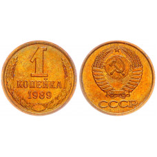 СССР 1 Копейка 1989 год Y# 126a (BOX2557)