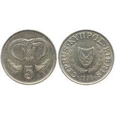 Кипр 5 Центов 1998 год Фауна