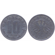 Австрия 10 Грошей 1948 год KM# 2874