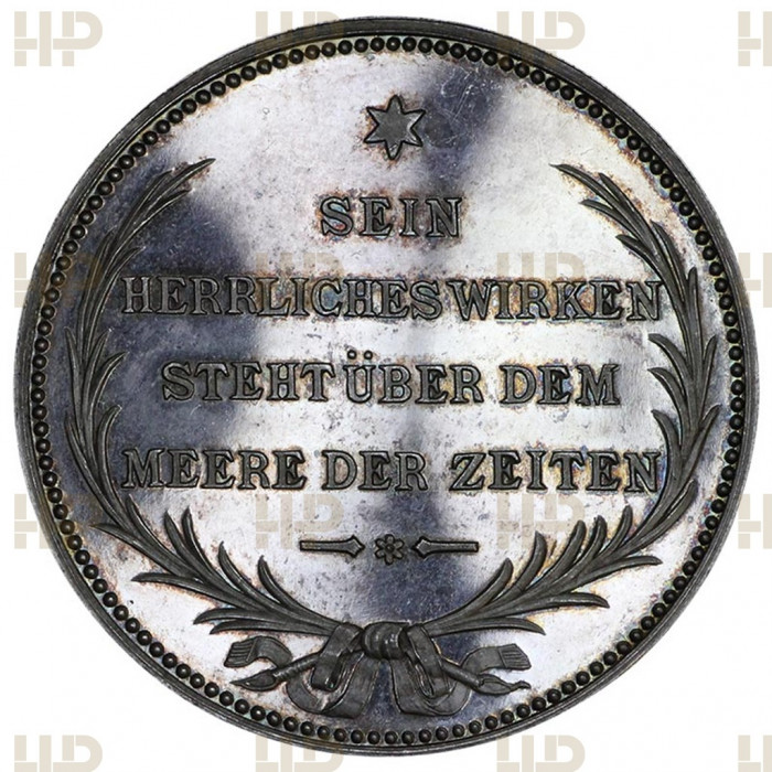 Германия Медаль 1 Памятный Талер 30 Июля 1898 год Серебро PF det Отто фон Бисмарк Слаб ННР / NNR № ZF2643