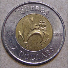 Канада 2 доллара 2008 Quebec. Квебек  