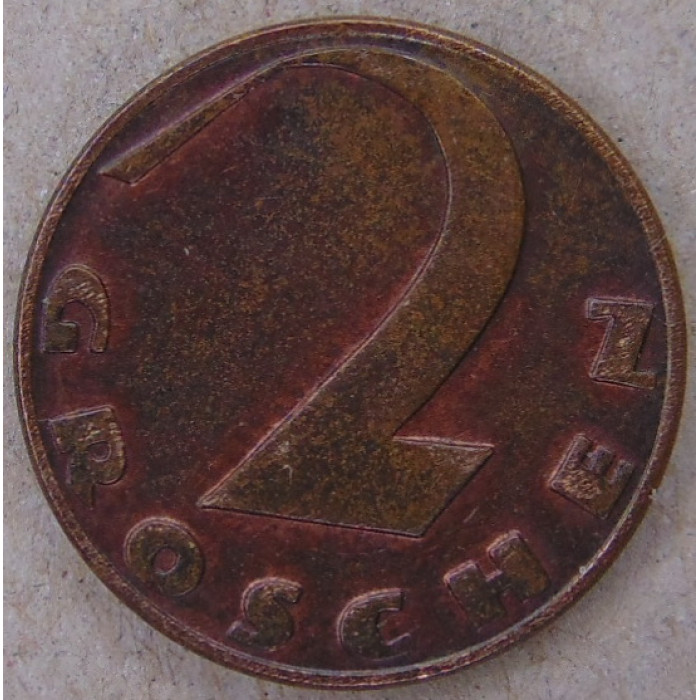 Австрия 2 гроша 1934 