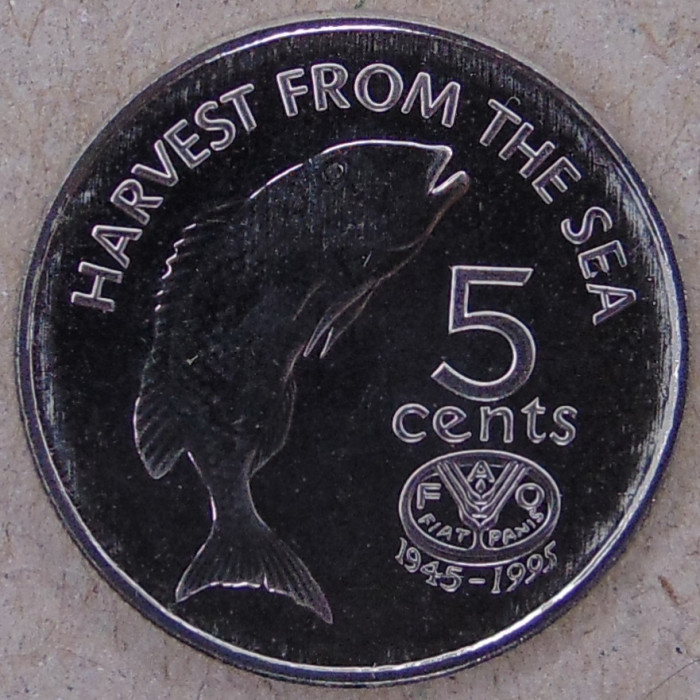 Фиджи 5 центов 1995 FAO. ФАО UNC 