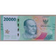 Индонезия 20000 рупий 2022 UNC 