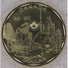Канада 1 доллар 2017 150 лет Конфедерации 1867-2017 UNC