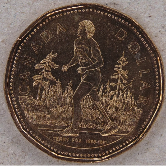 Канада 1 доллар 2005 Терри Фокс UNC