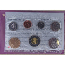 Канада Набор 7 монет 1, 5, 10, 25, 50 центов, 1, 2 доллара 2002 50 лет правления Елизаветы UNC