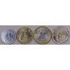 Индия. Набор из 4-х монет 2, 5, 10, 20 рупий 2020-2021. Новый дизайн. Капли UNC