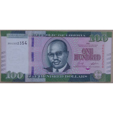 Либерия 100 долларов 2022 UNC