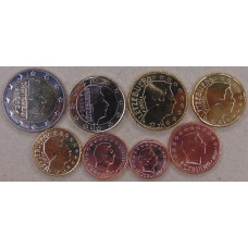 Люксембург. Набор 8 монет 1, 2, 5, 10, 20, 50 центов 1, 2 евро 2024 UNC