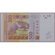 Сенегал 500 франков 2012 (2024) UNC