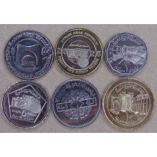 Сирия 1 лира, 2, 5, 10, 25, 50 фунтов 1996-2018 UNC