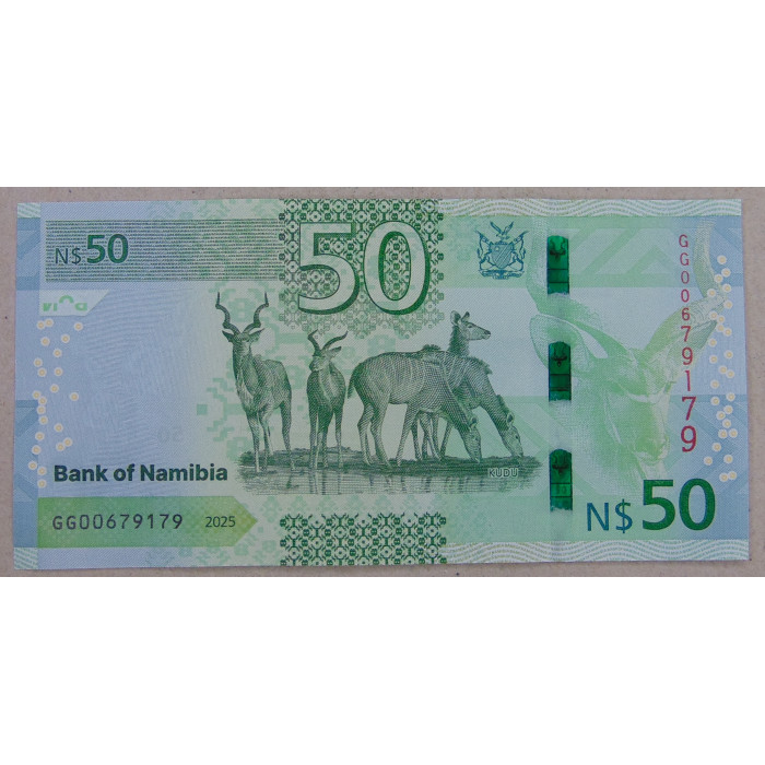 Намибия 50 долларов 2025 UNC
