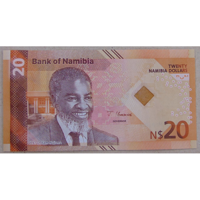 Намибия 20 долларов 2025 UNC