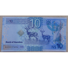 Намибия 10 долларов 2025 UNC