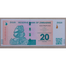 Зимбабве 20 зиг 2024 UNC