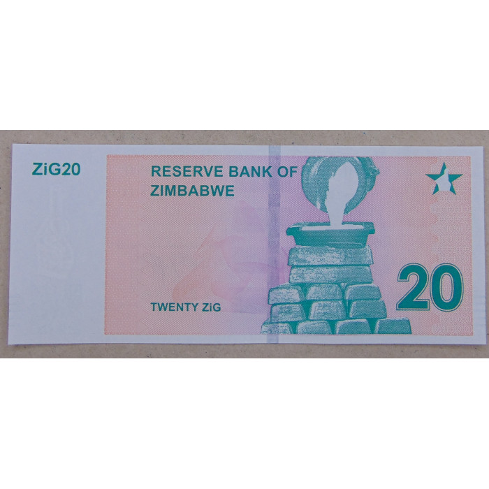 Зимбабве 20 зиг 2024 UNC