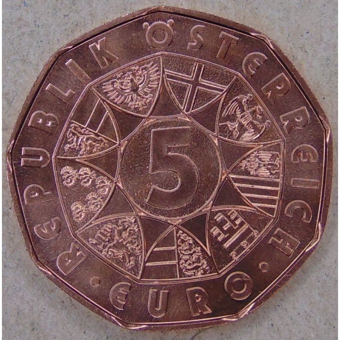 Австрия 5 евро 2026 Пасхальный кролик. Заяц. UNC