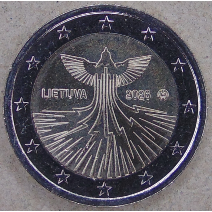 Литва 2 евро 2026  Энергетическая независимость UNC