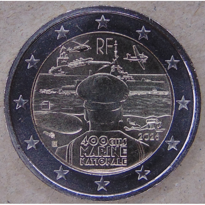 Франция 2 евро 2026 Военно-морской флот. Navy UNC