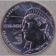 США 50 центов 2026  250 лет независимости США. Вечная, несокрушимая свобода UNC. P. 