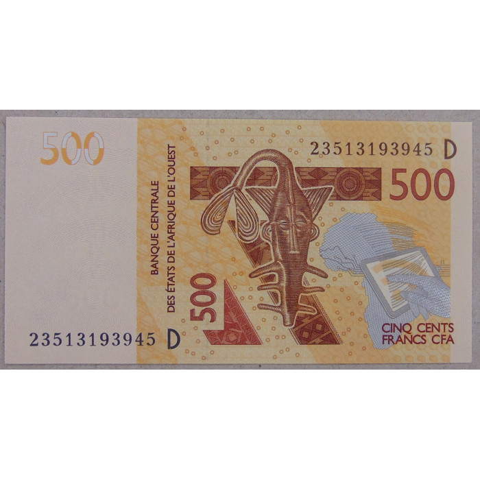 Мали 500 франков 2012 (2023) UNC