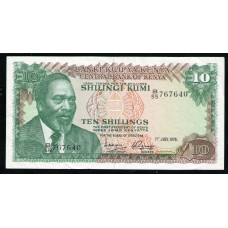 Кения 10 Шиллингов 1976 год ,  VF