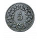 Швейцария 5 раппенов 1899 год
