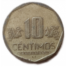 Перу 10 сентимо 2007 год
