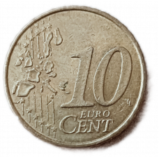 Германия 10 Евроцентов 2002 год, F , Бранденбургские ворота