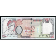 Непал 1000 Рупий 2002 год , UNC , Слон