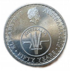 Австралия 10 Центов 2016 год , 50 лет десятичной денежной системы в Австралии, Монета 3 пенса 