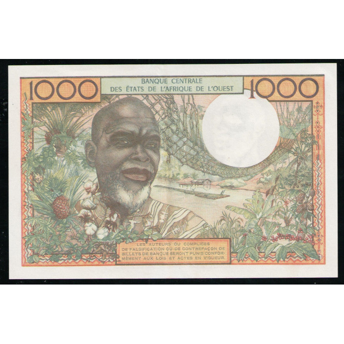 Кот Д'Ивуар 1000 Франков , 1959 год