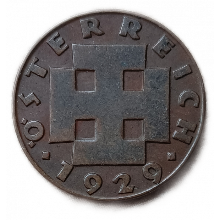 Австрия 2 Гроша 1929 год