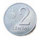 Литва 2 Цента 1991 год , XF , Рыцарь, всадник