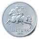 Литва 2 Цента 1991 год , XF , Рыцарь, всадник