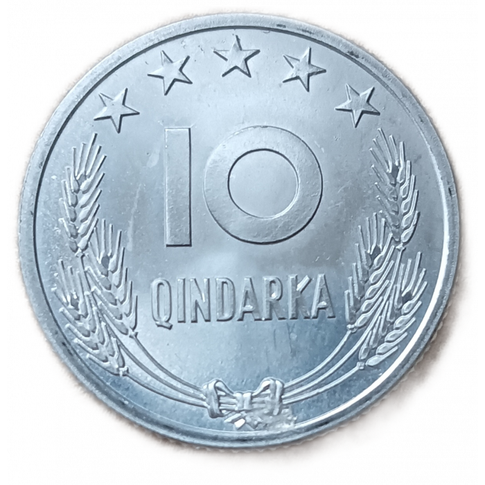 Албания 10 киндарок 1964 год UNC
