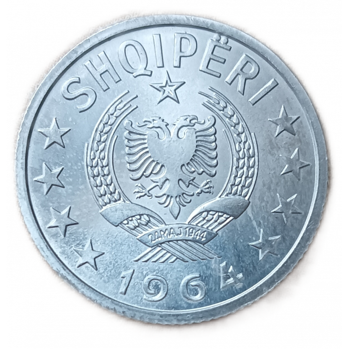 Албания 10 киндарок 1964 год UNC