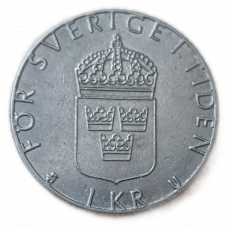 Швеция 1 Крона 1982 год , Карл XVI Густав