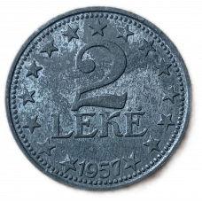 Албания 2 Лека 1957 год , Герб