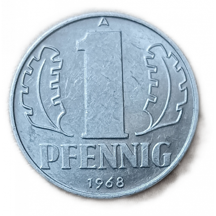 ГДР 1 Пфенниг 1968 А