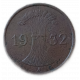 Германия 1 Рейхспфенниг 1932 A год Веймарская республика 