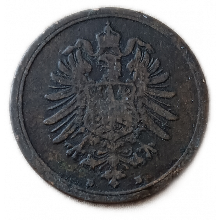 Германия 1 пфенниг 1874 год D