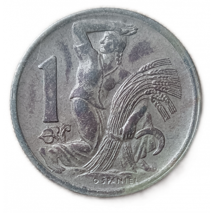 Чехословакия 1 Крона 1946 год