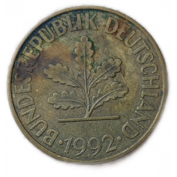 Германия , ФРГ 10 Пфеннигов 1992 год , J
