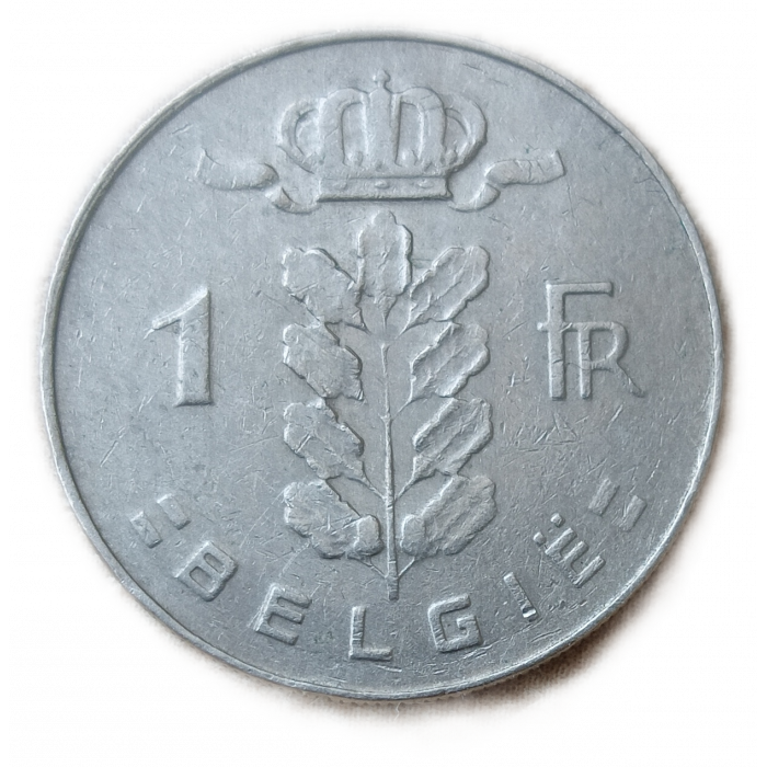 Бельгия 1 франк 1974 год BELGIE