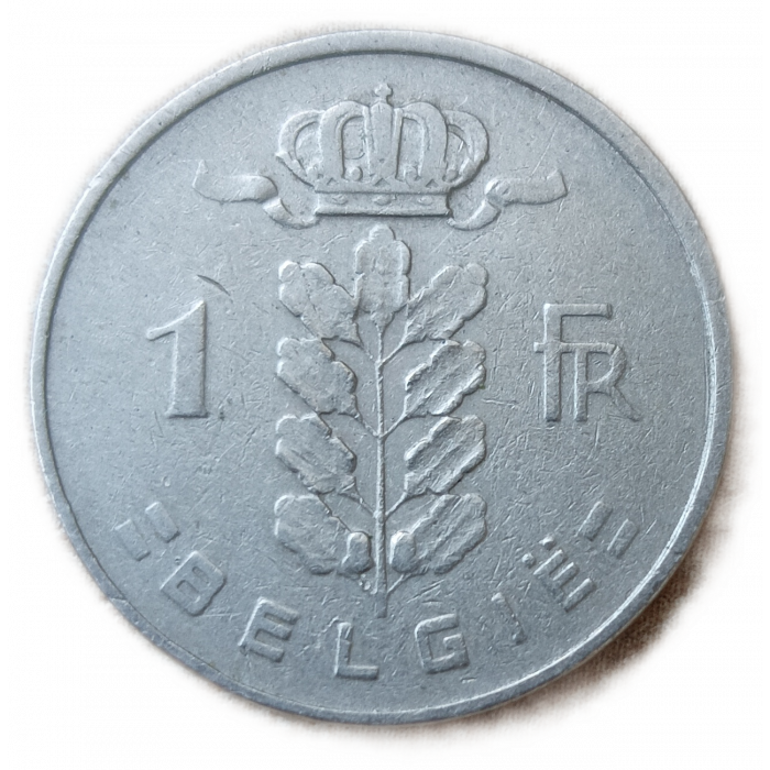 Бельгия 1 франк 1957 год BELGIE