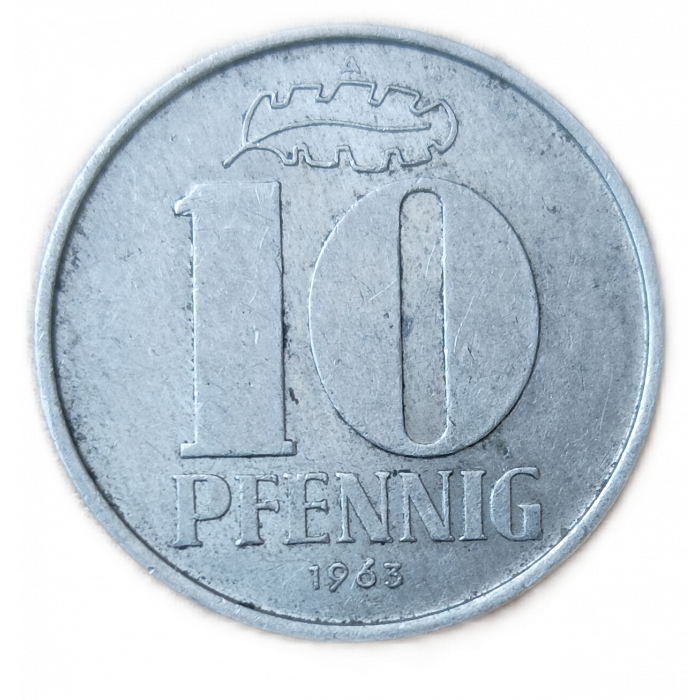 Германия , ГДР 10 Пфеннигов 1963 год , А