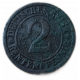 Германия 2 Рентенпфеннига 1923 год , А , Веймарская республика