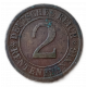 Германия 2 Рентенпфеннига 1923 год , А , Веймарская республика